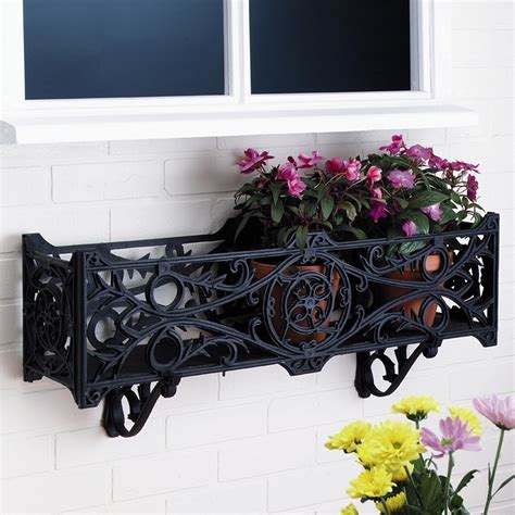 wrought iron metal window boxes|decorative wrought iron window boxes.